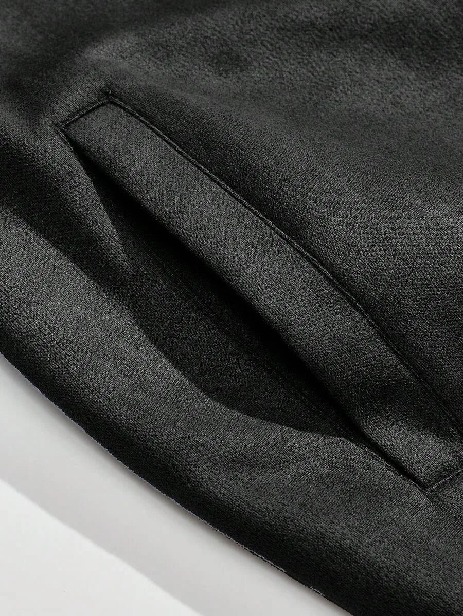 Bomberjack met suede-achtige textuur
