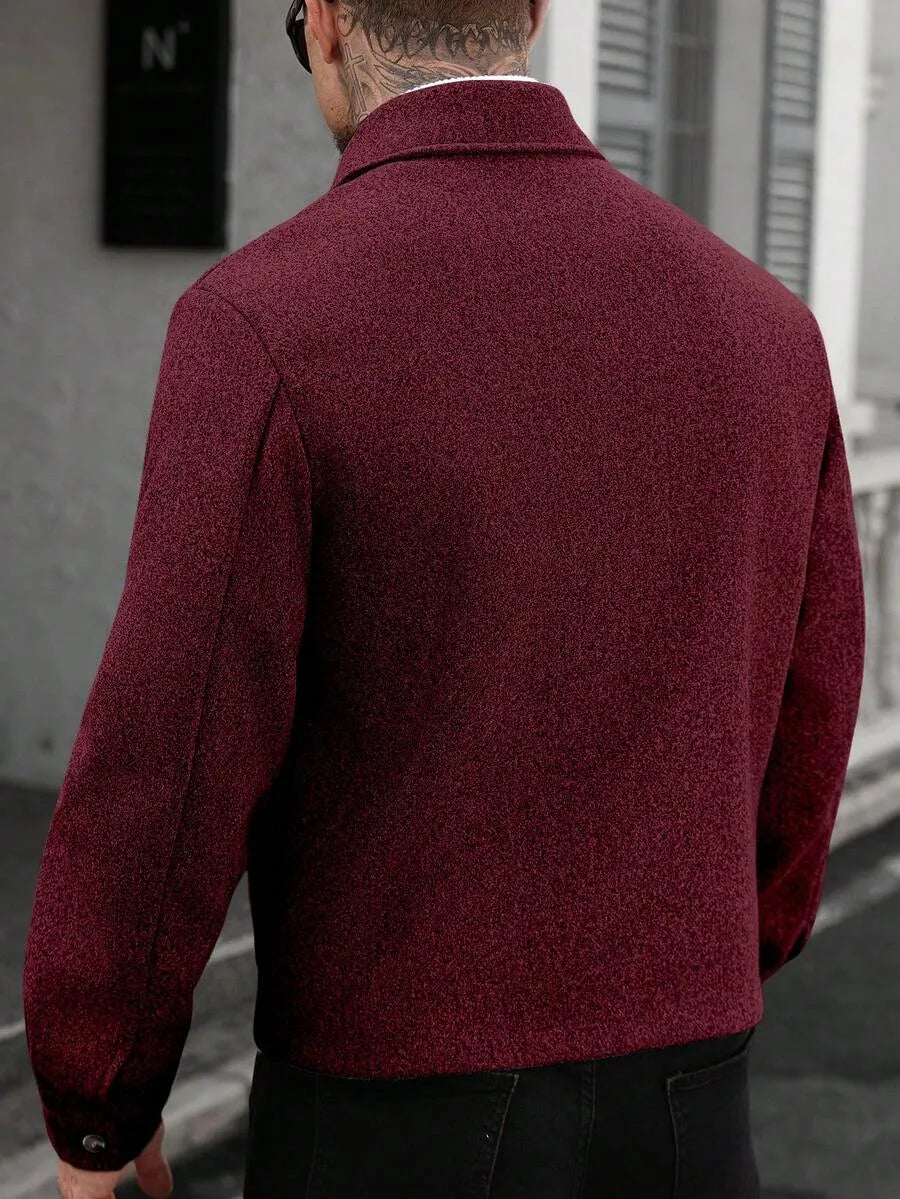 Bomberjack met collared neckline