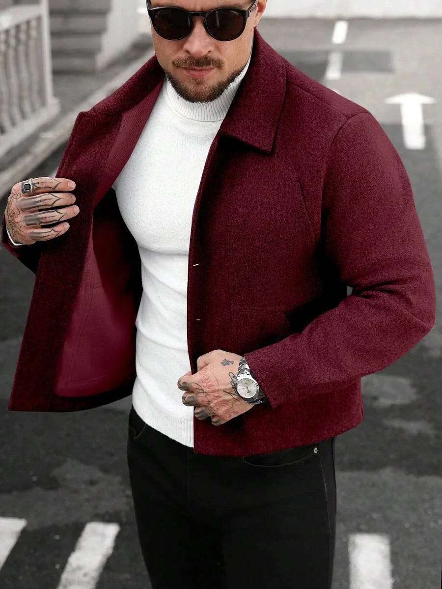 Bomberjack met collared neckline