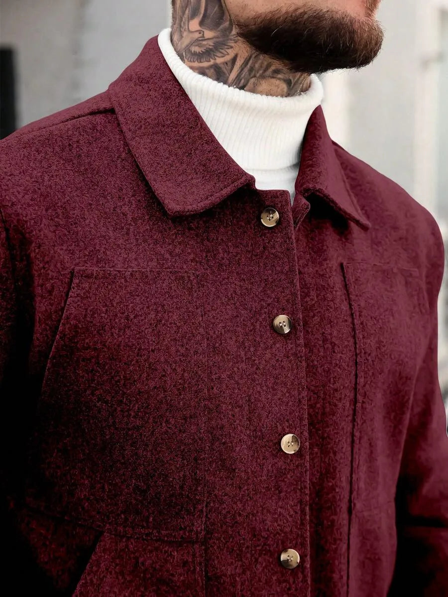 Bomberjack met collared neckline