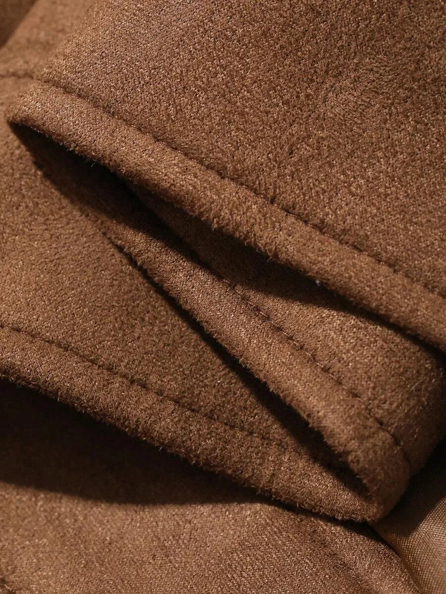 Bomberjack van bruin suede