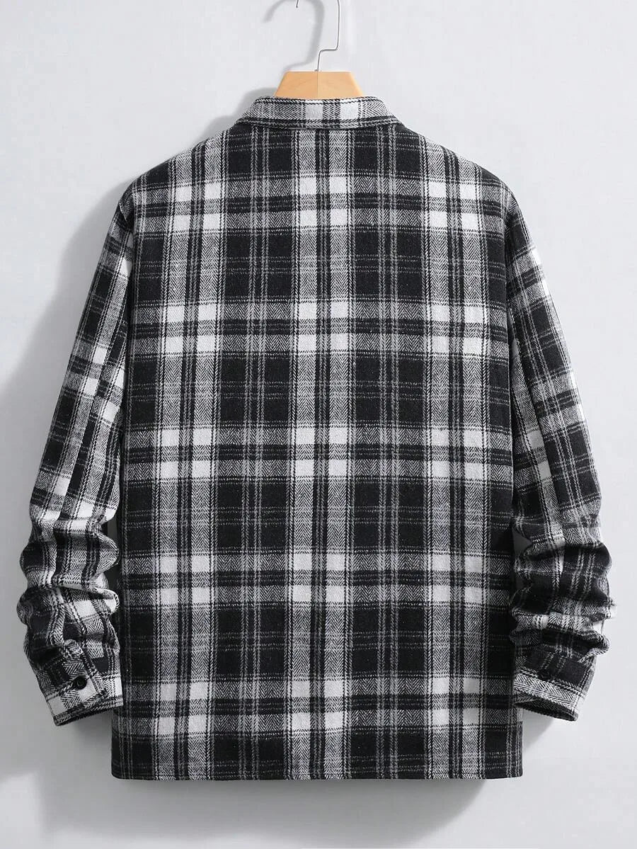 Overshirt met plaid patroon