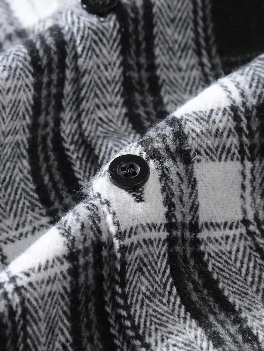 Overshirt met plaid patroon