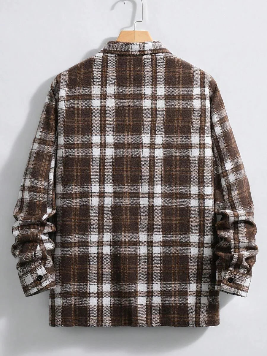 Overshirt met plaid patroon