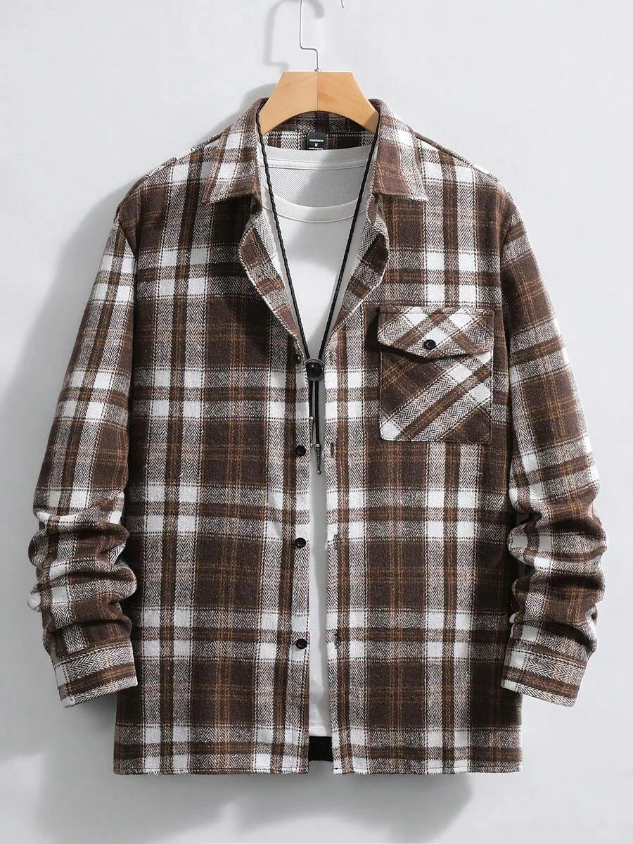 Overshirt met plaid patroon