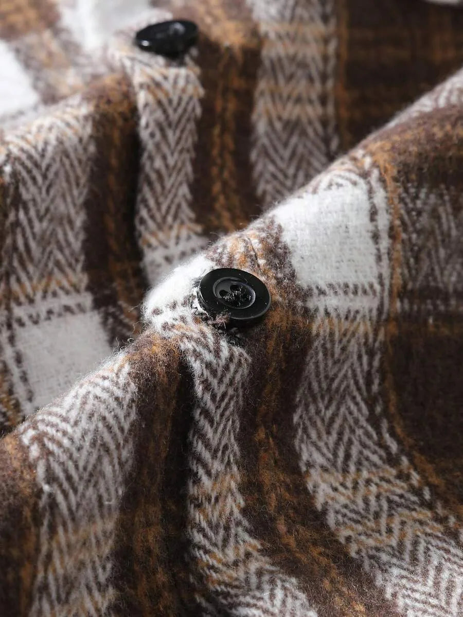 Overshirt met plaid patroon