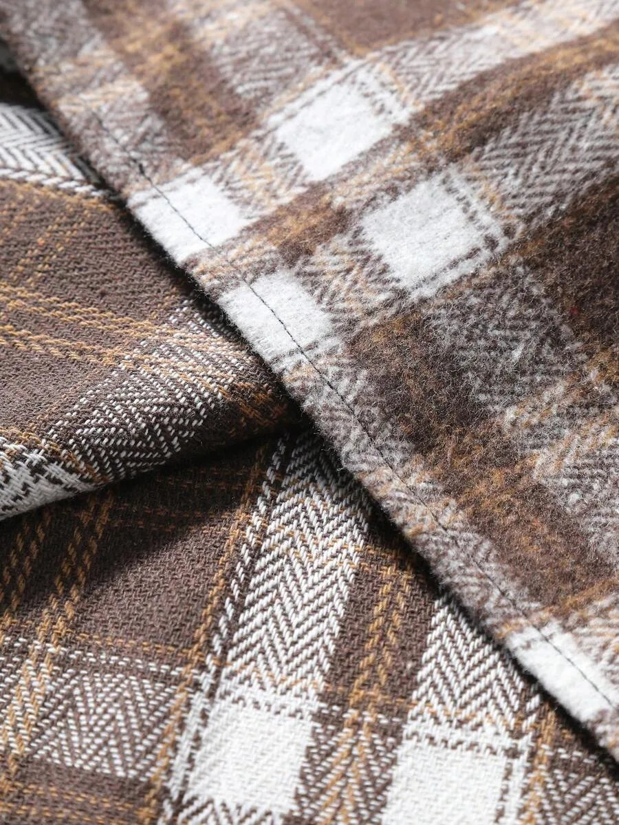 Overshirt met plaid patroon