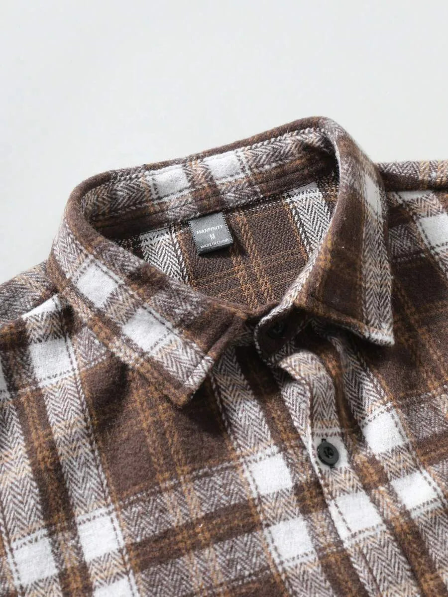 Overshirt met plaid patroon