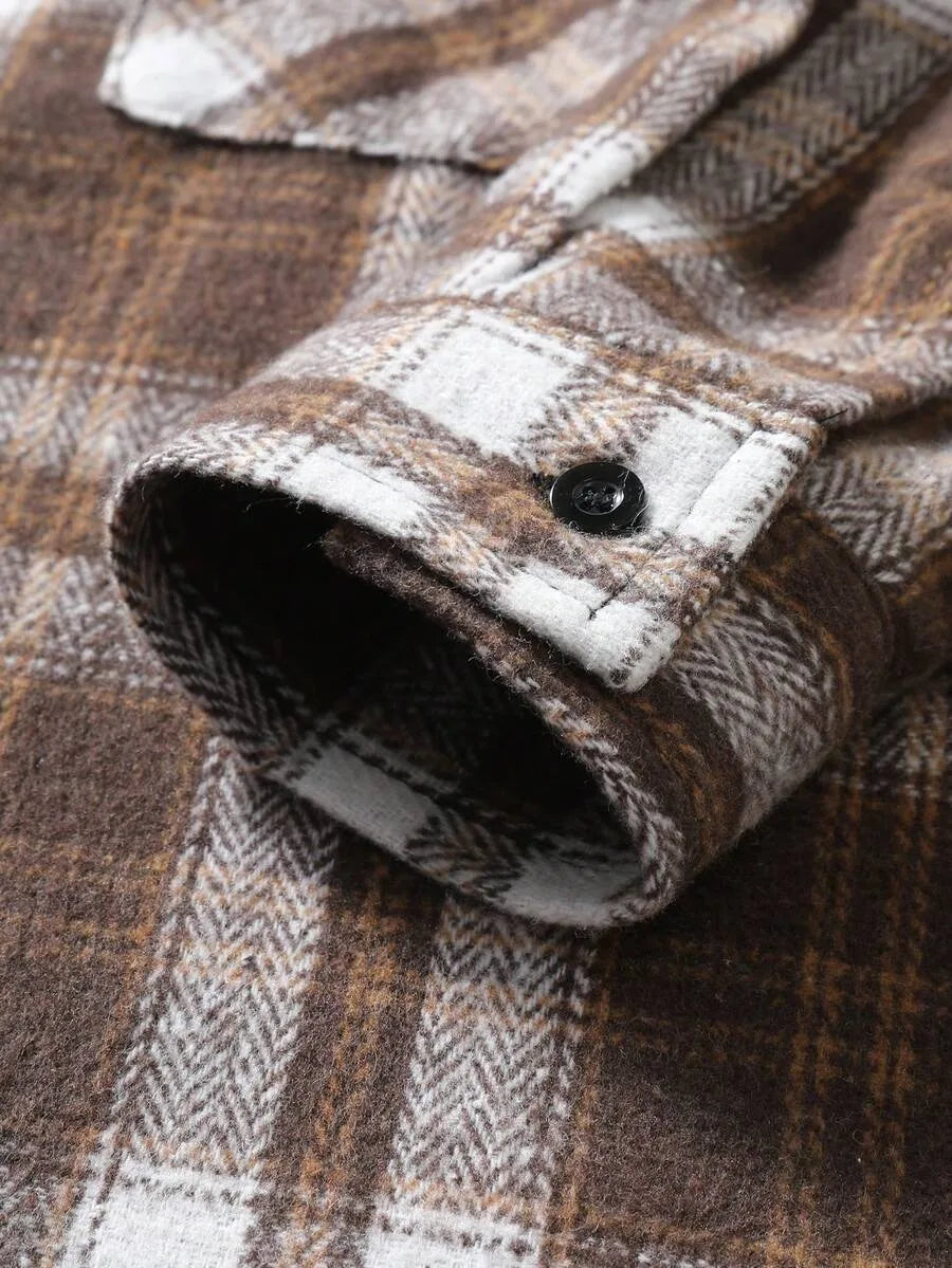 Overshirt met plaid patroon