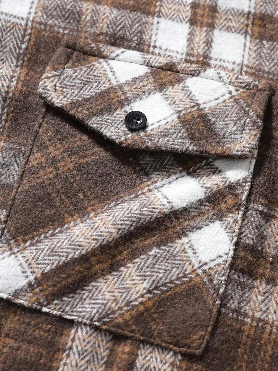 Overshirt met plaid patroon