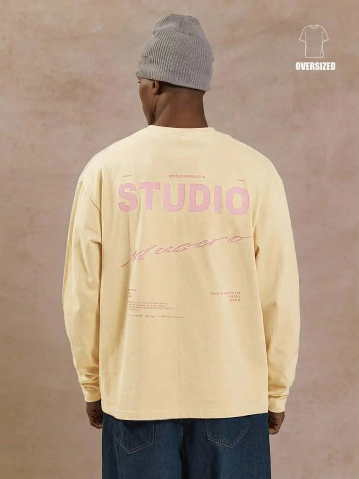 Oversized longsleeve met graphic print