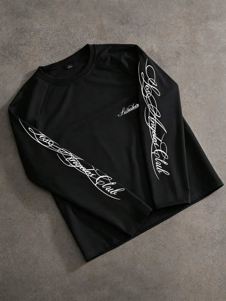 Longsleeve met handgeschreven print