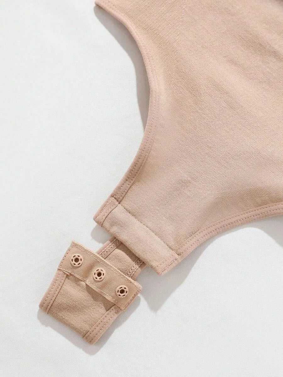 Bodysuit met V-hals en Spaghetti Bandjes