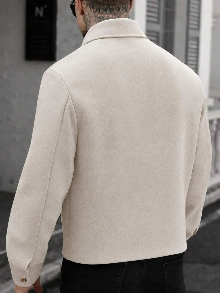 Bomberjack met collared neckline