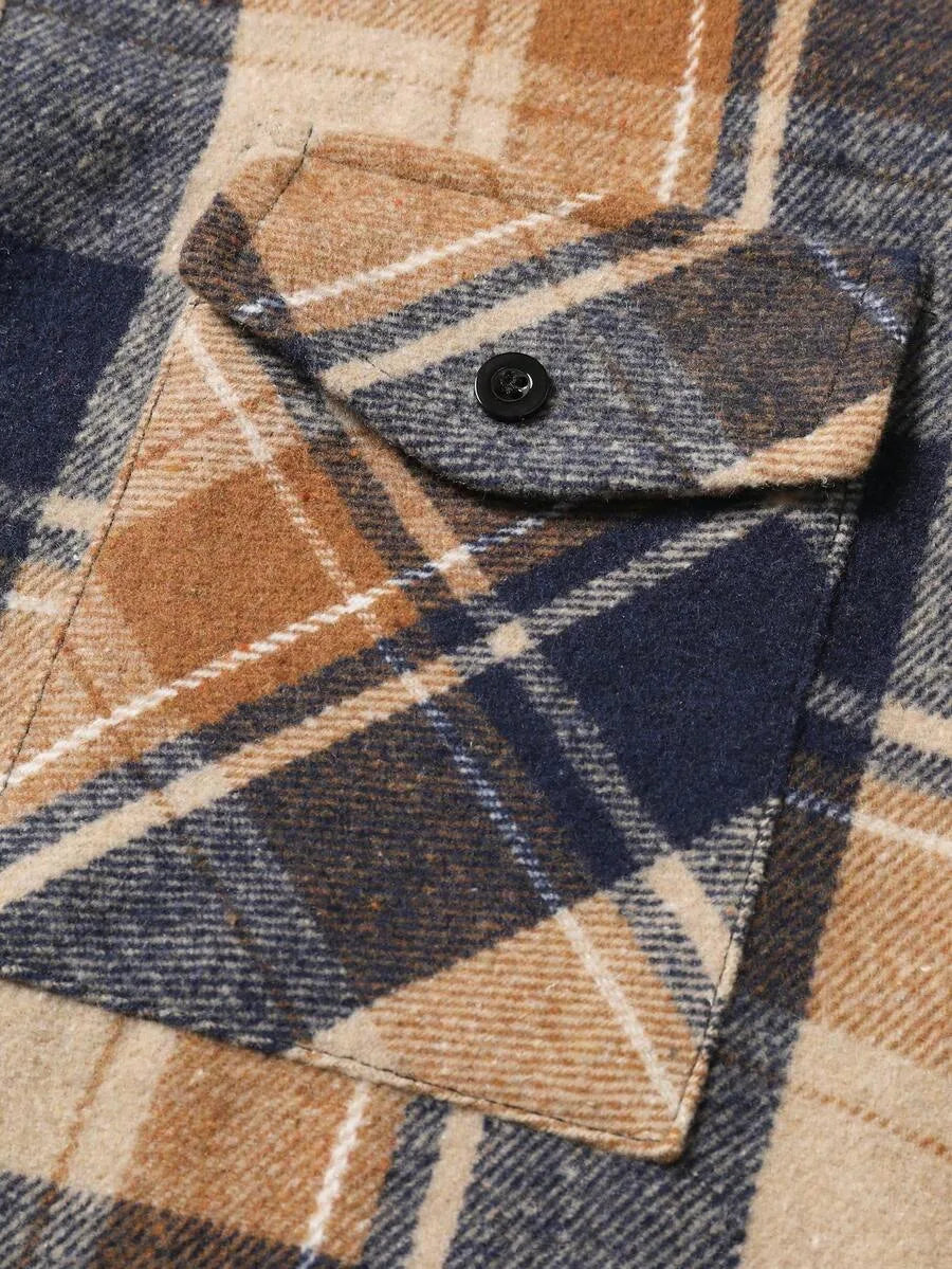 Overshirt met plaid patroon