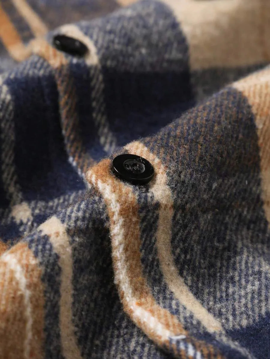 Overshirt met plaid patroon