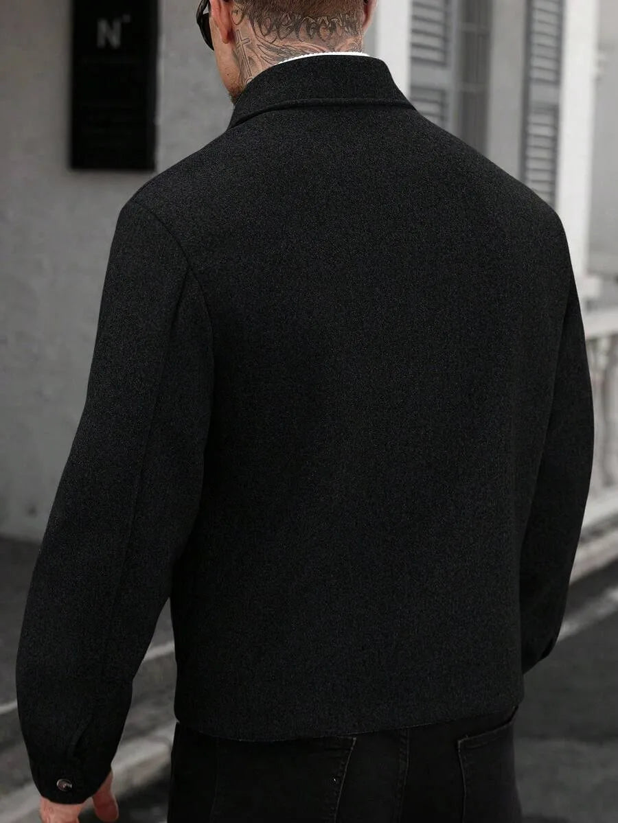 Bomberjack met collared neckline