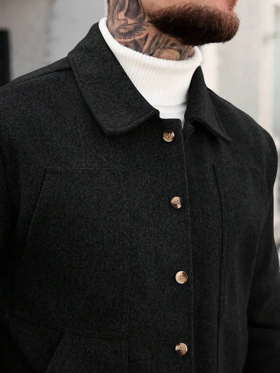 Bomberjack met collared neckline