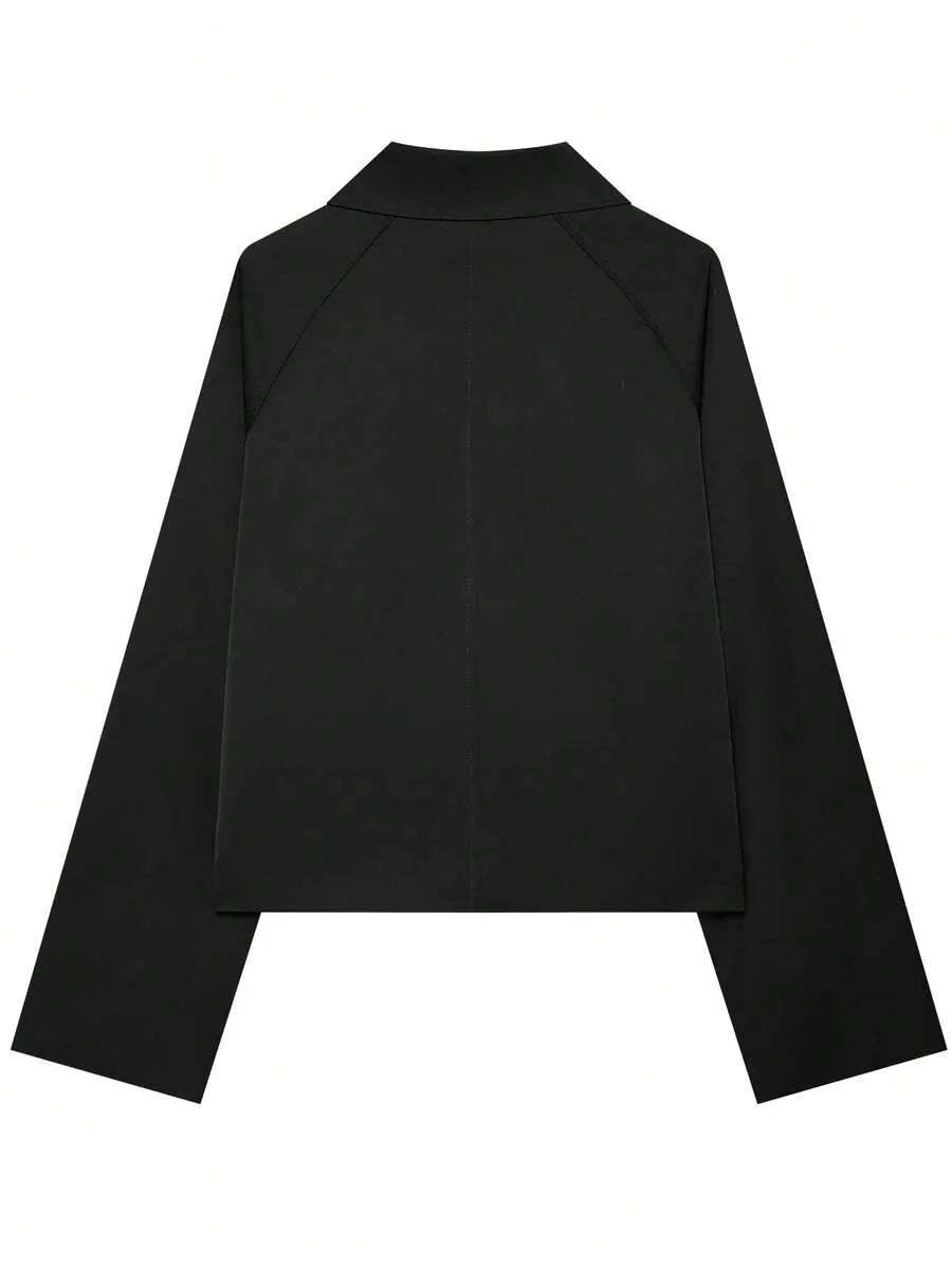 Jacket met knopen en ruit