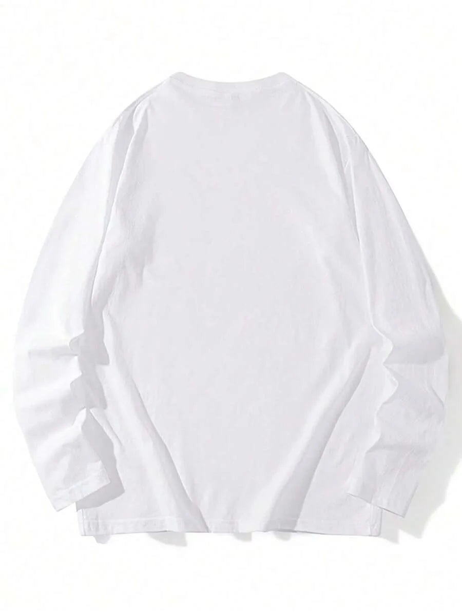 Oversized T-shirt met lange mouwen