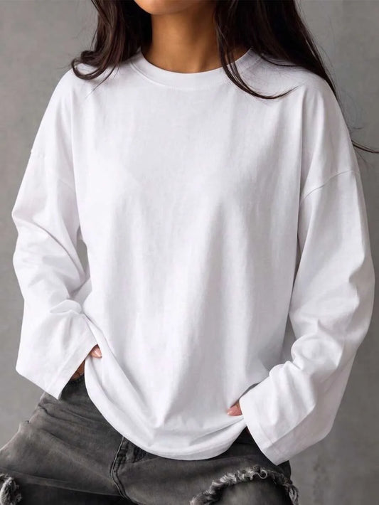 Oversized T-shirt met lange mouwen