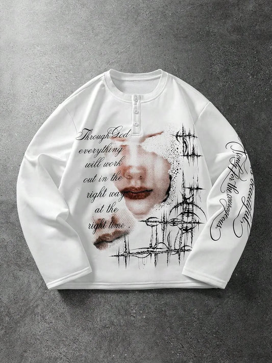 Longsleeve met graphic print