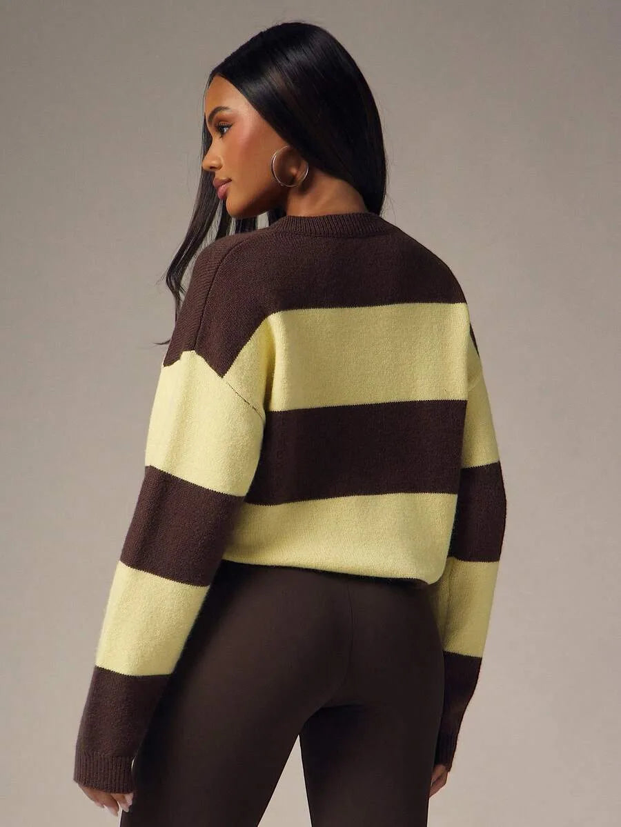 Oversized sweater met knopen