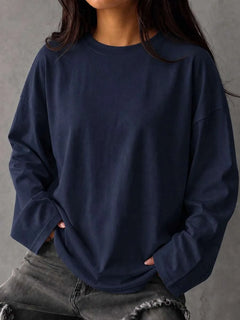 Oversized T-shirt met lange mouwen