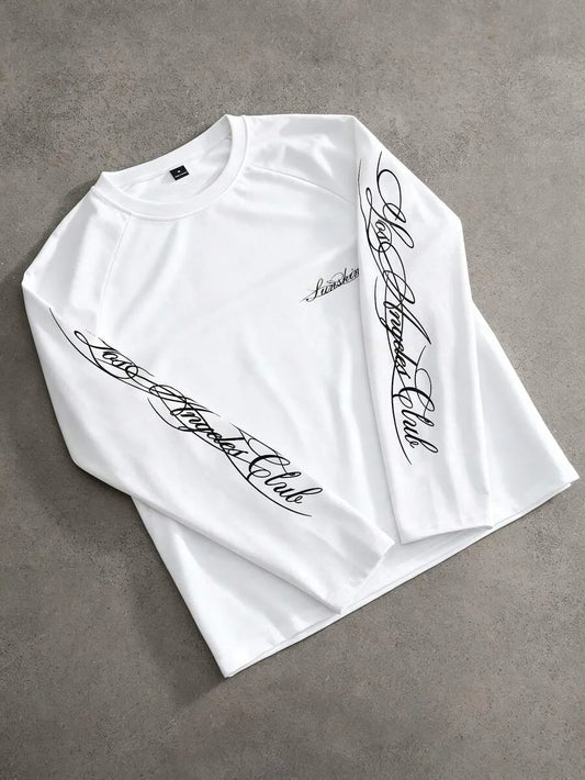 Longsleeve met handgeschreven print