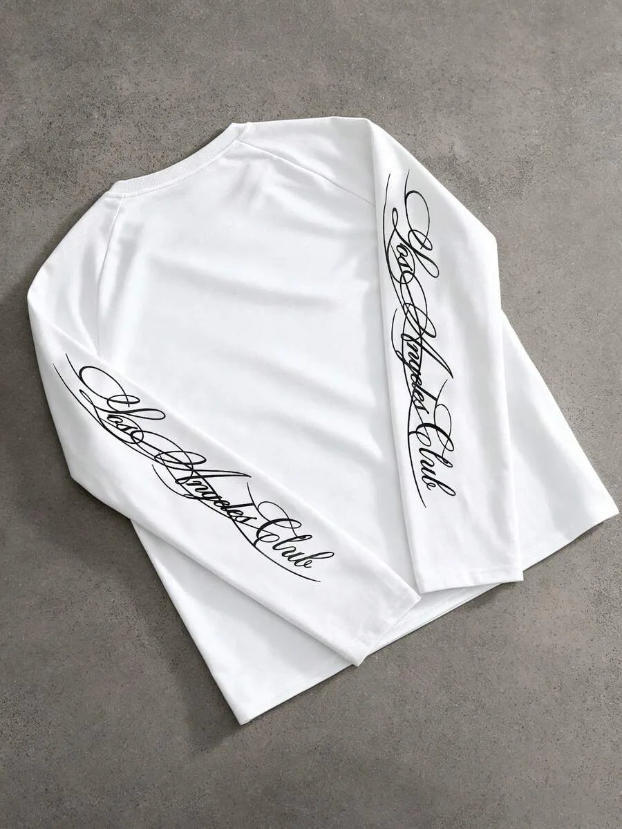 Longsleeve met handgeschreven print