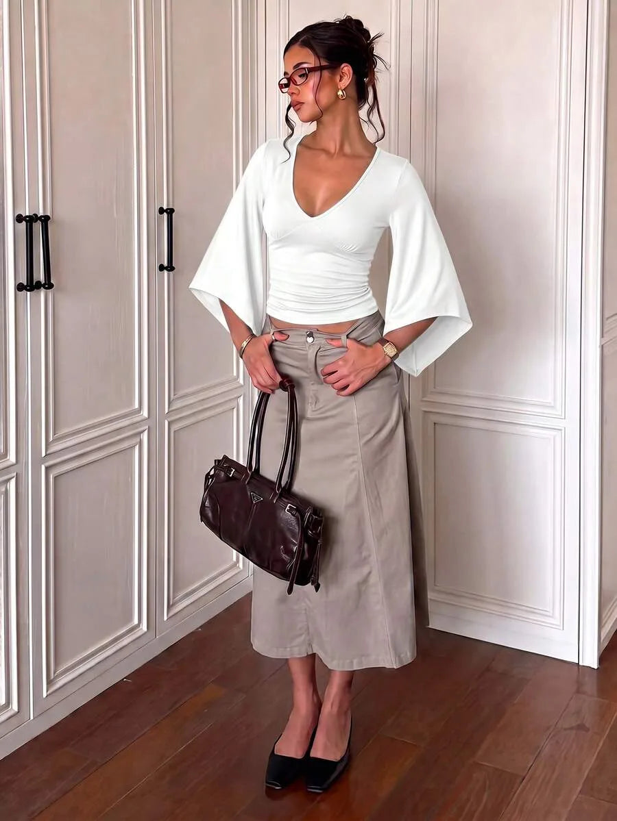 Slim fit crop top