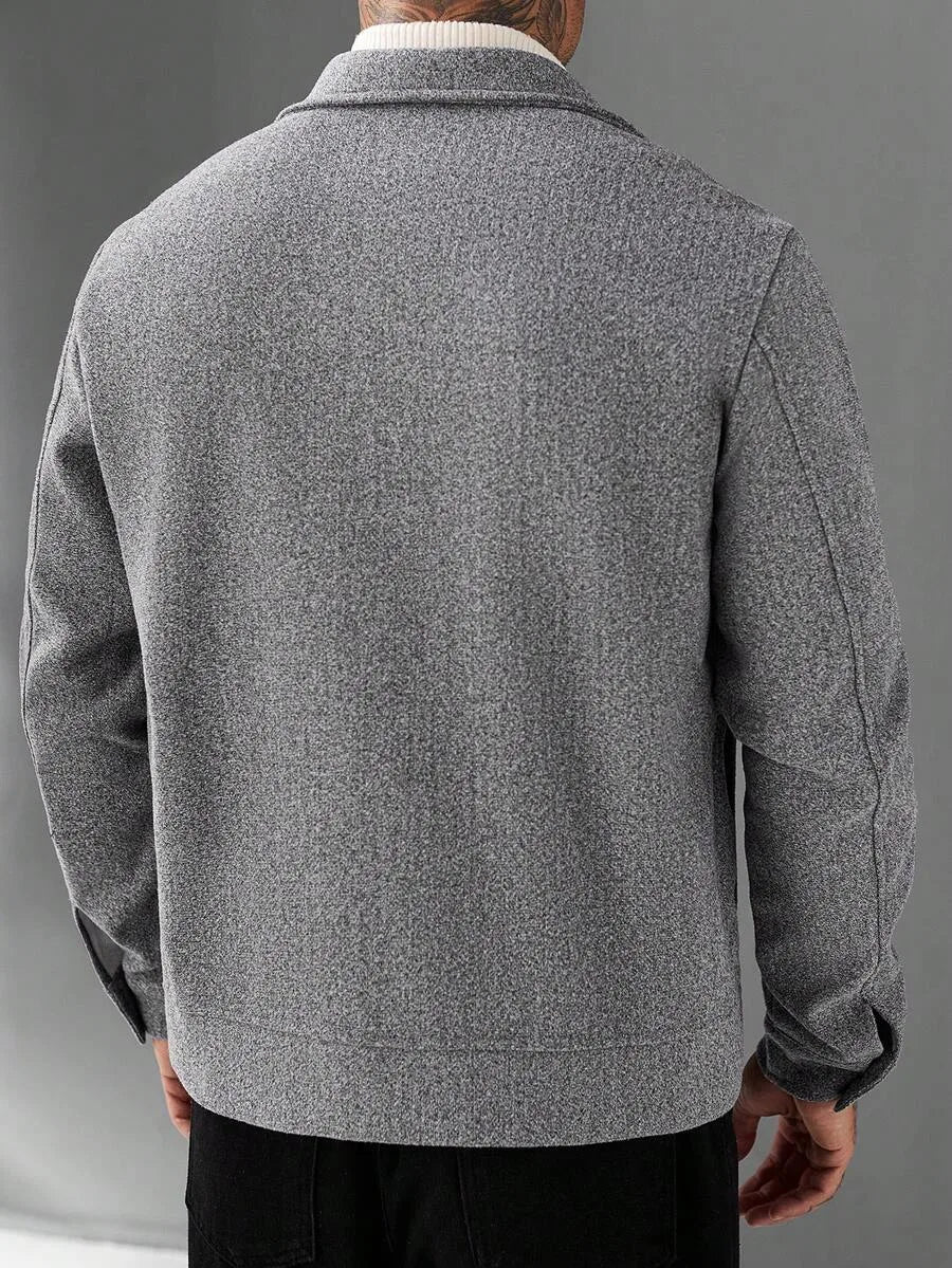 Bomberjack met collared neckline
