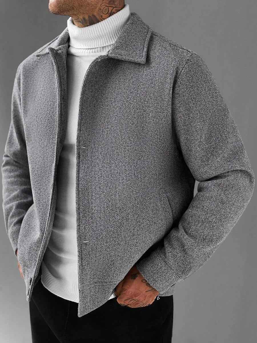 Bomberjack met collared neckline