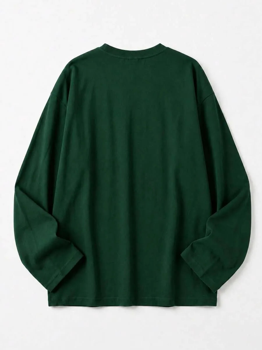 Oversized T-shirt met lange mouwen