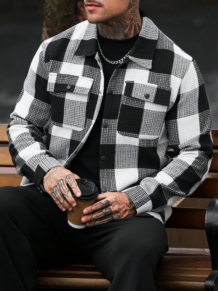 Overshirt met plaid patroon