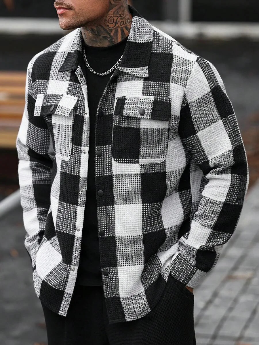 Overshirt met plaid patroon