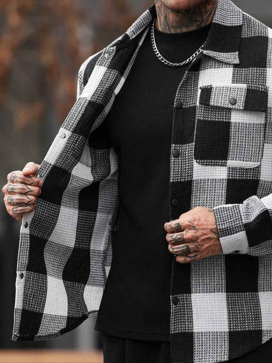 Overshirt met plaid patroon