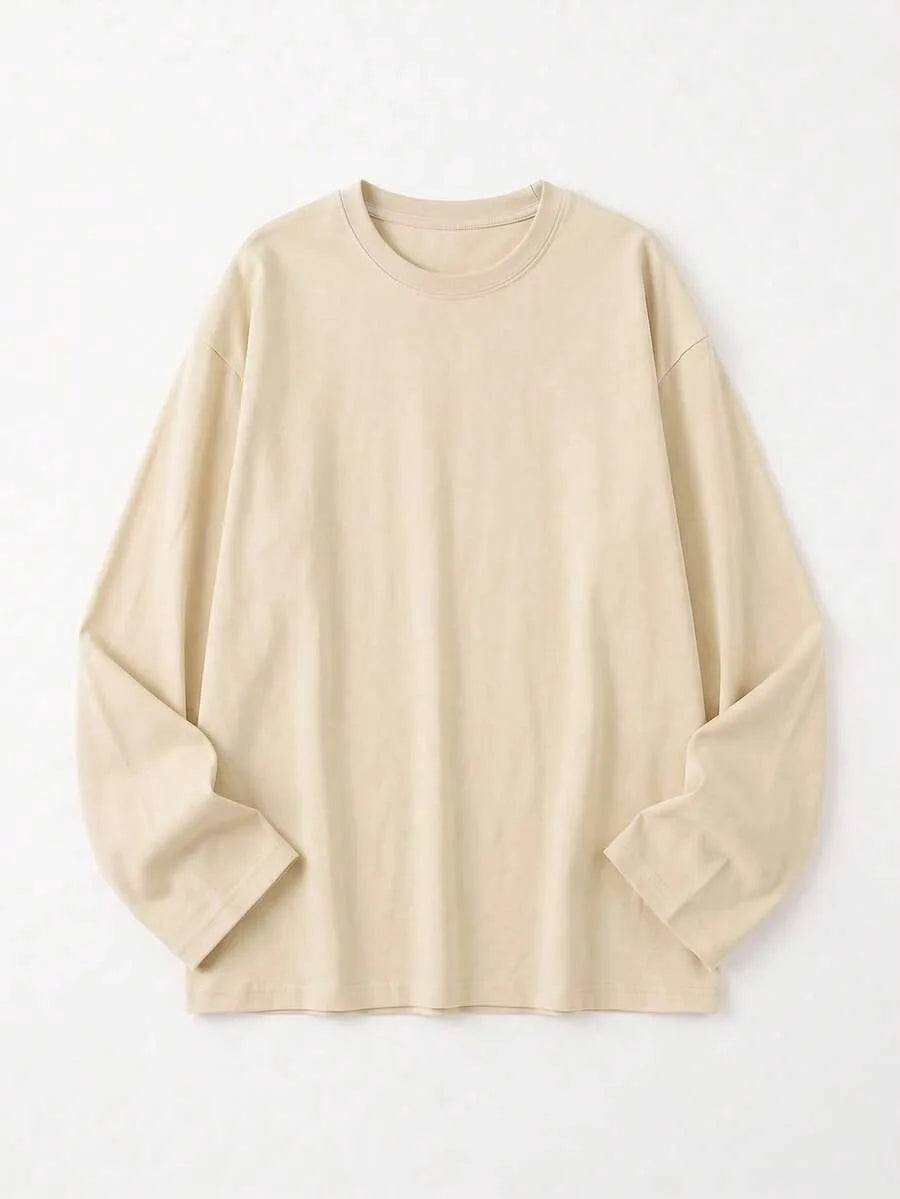 Oversized T-shirt met lange mouwen