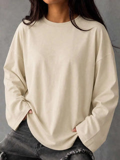Oversized T-shirt met lange mouwen