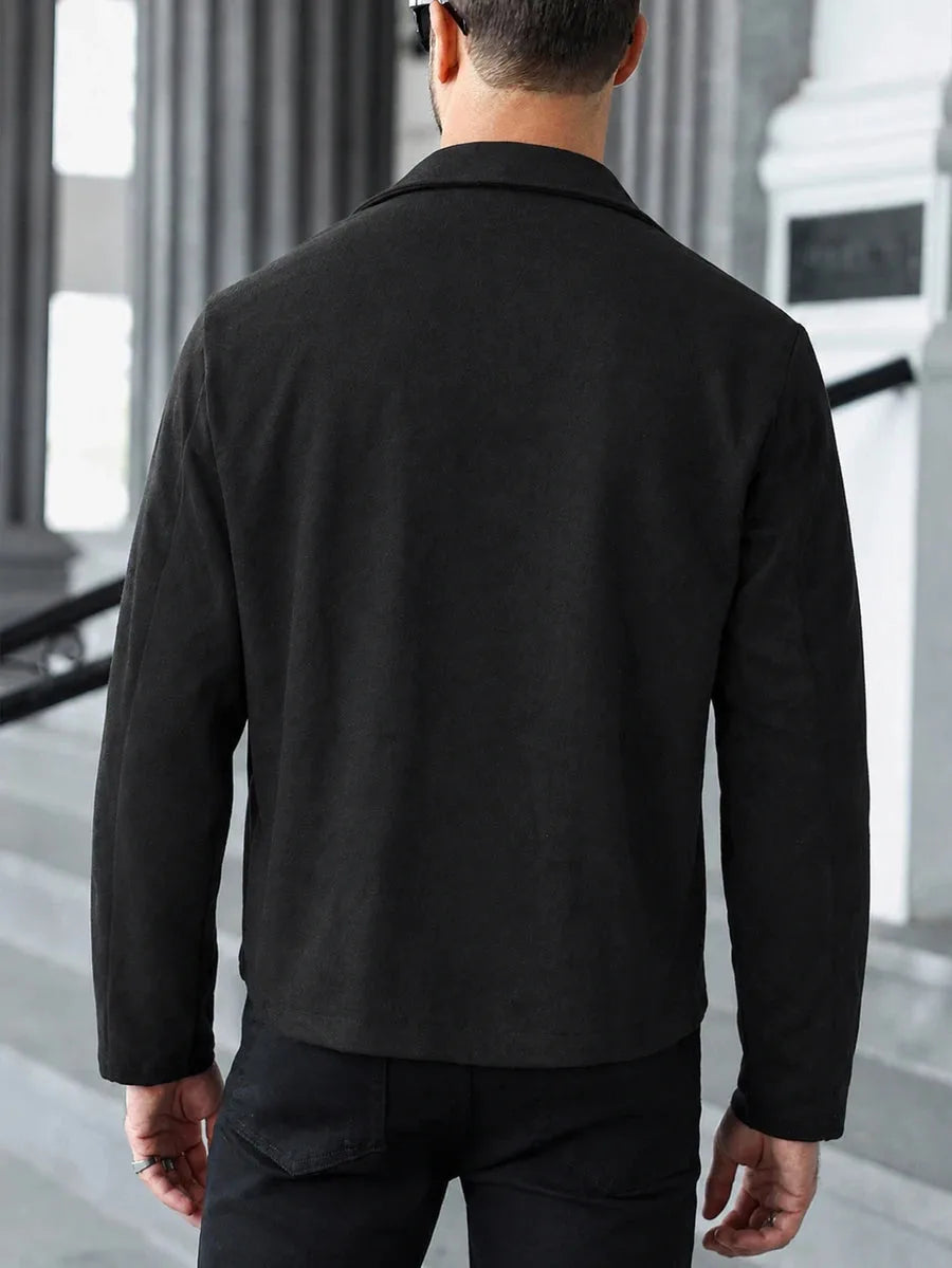 Bomberjack met collared neckline