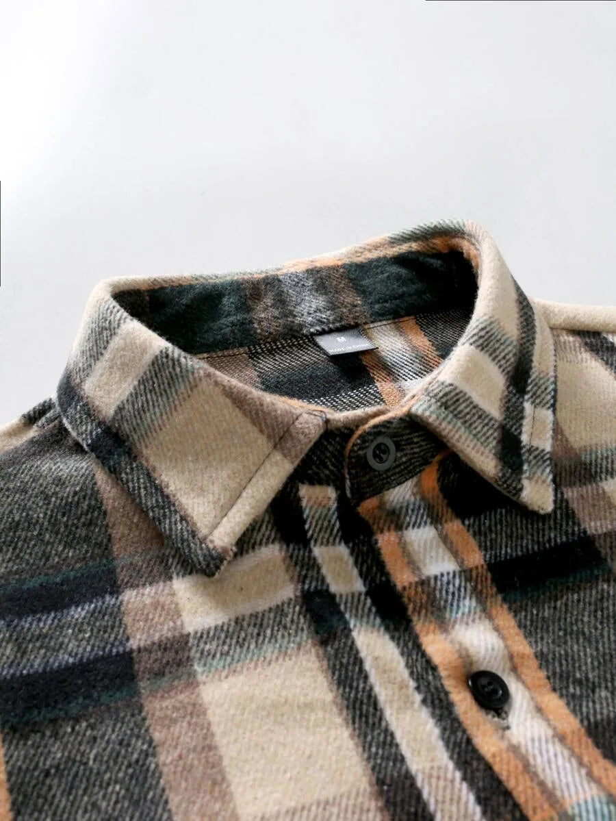 Overshirt met plaid patroon