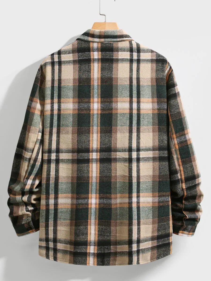 Overshirt met plaid patroon
