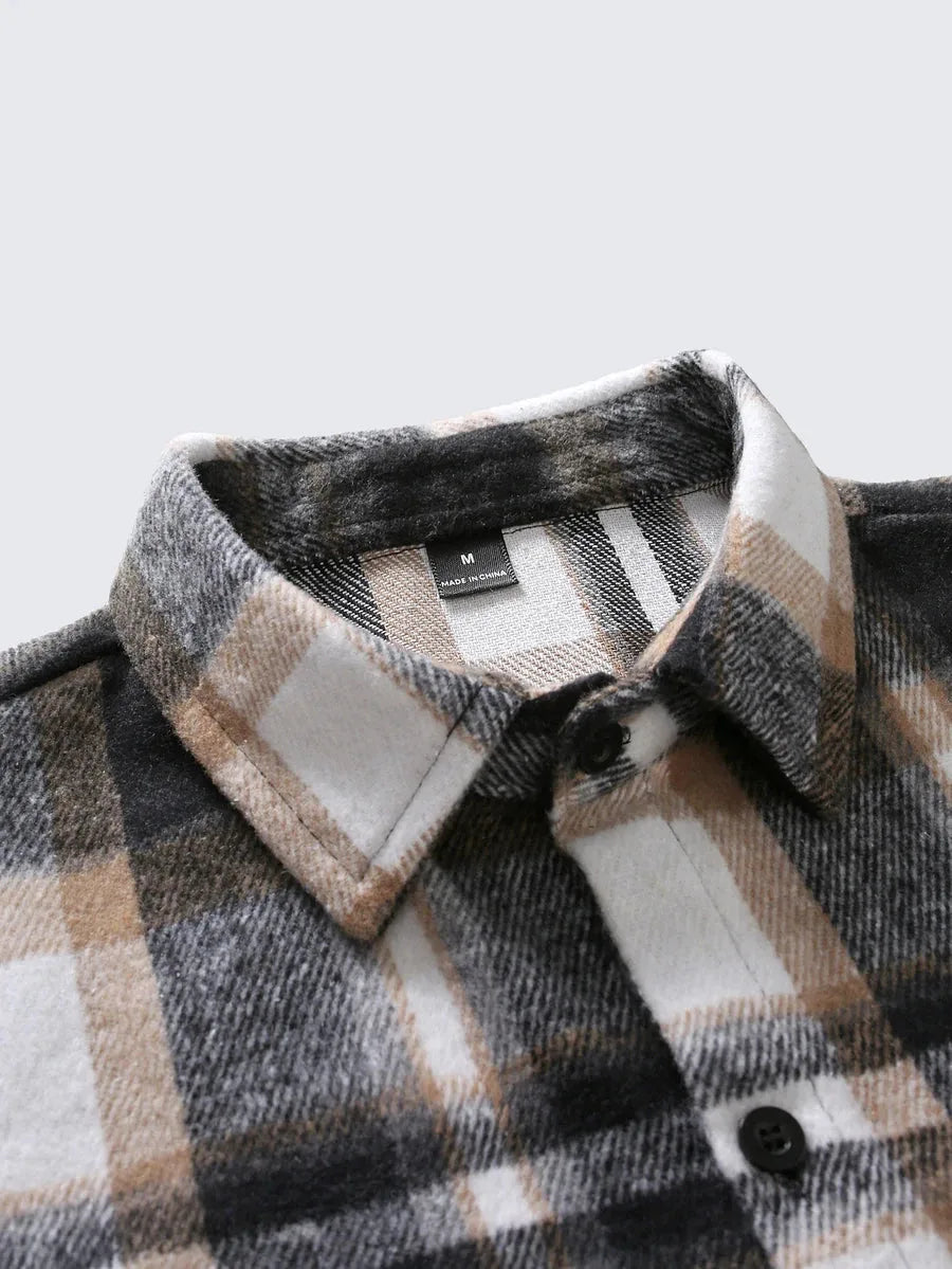 Overshirt met plaid patroon