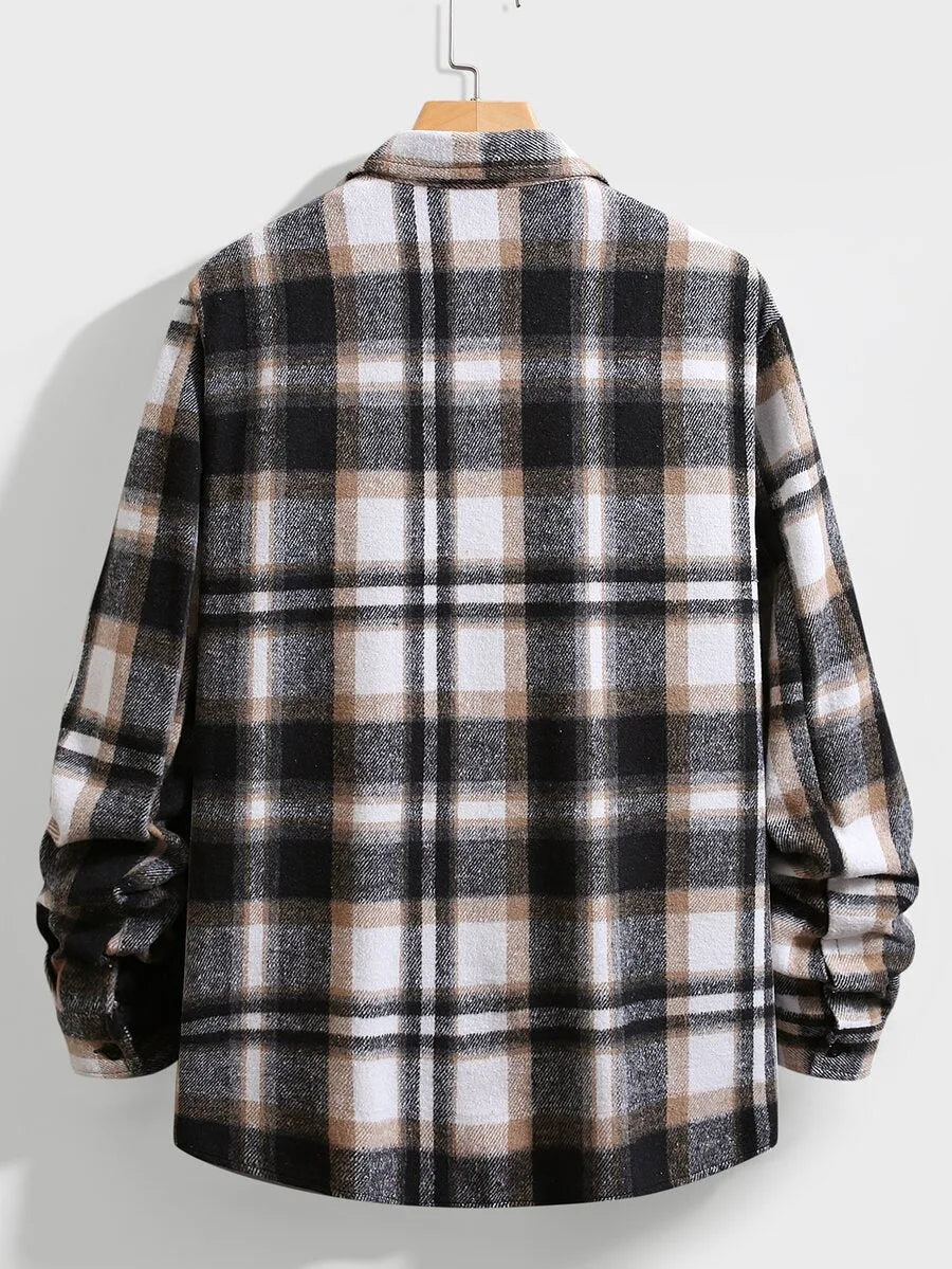 Overshirt met plaid patroon