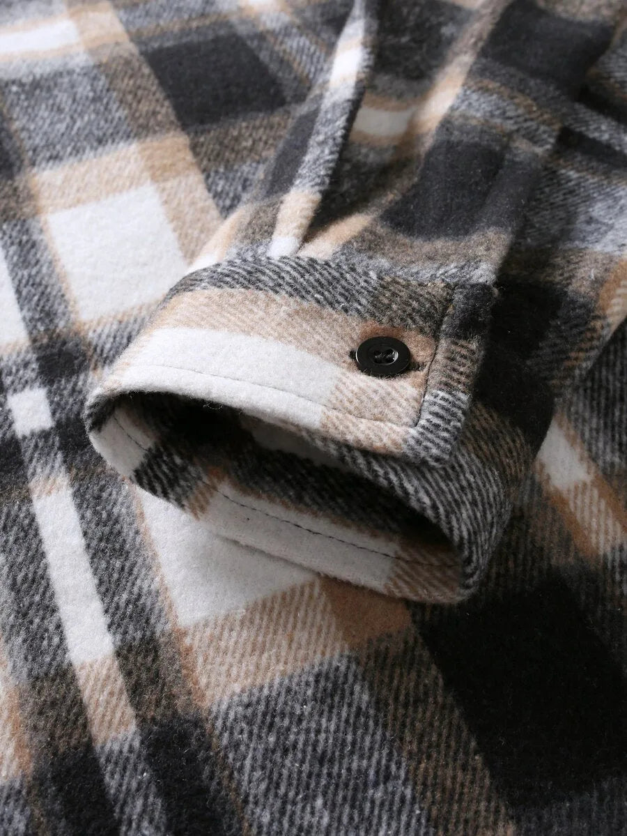 Overshirt met plaid patroon