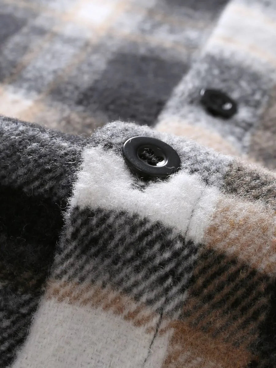 Overshirt met plaid patroon