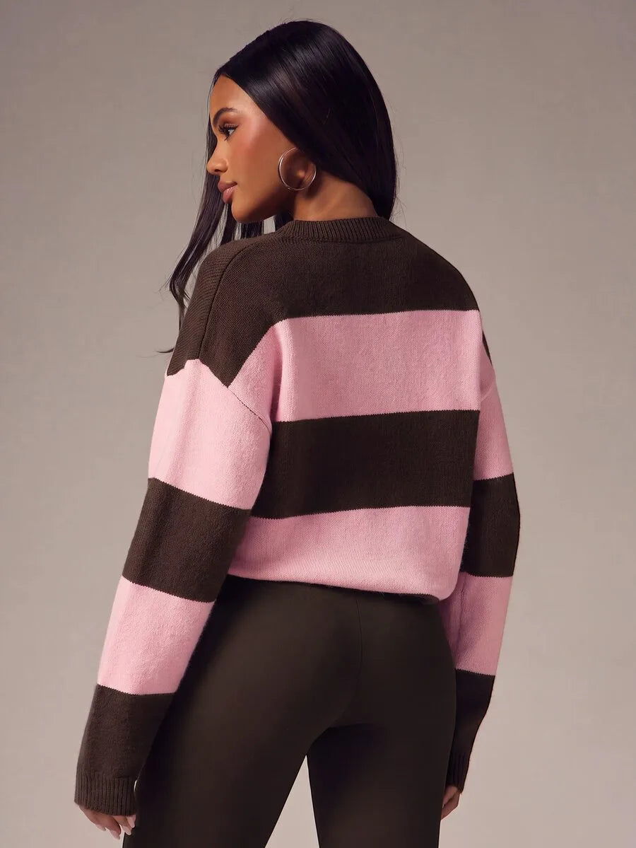 Oversized sweater met knopen