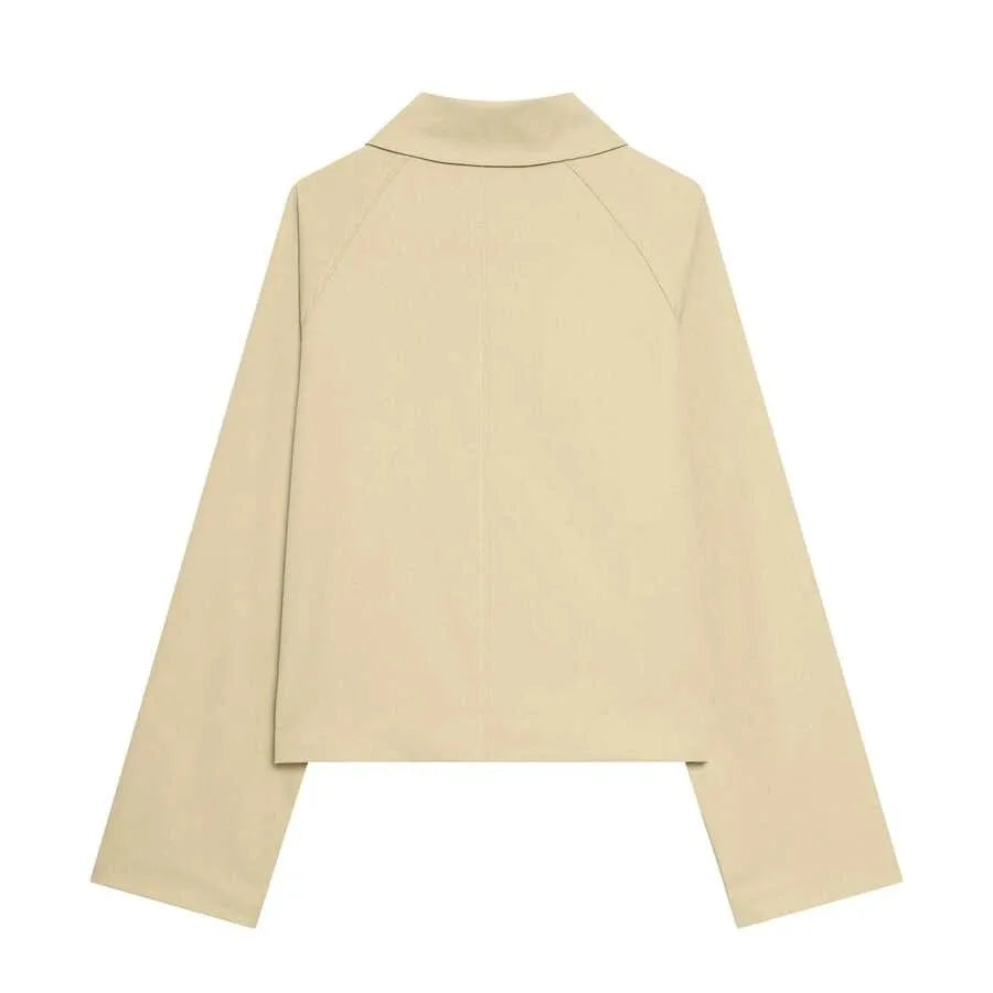 Jacket met knopen en ruit