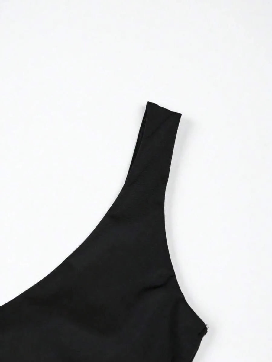 Bodysuit met diepe V-hals