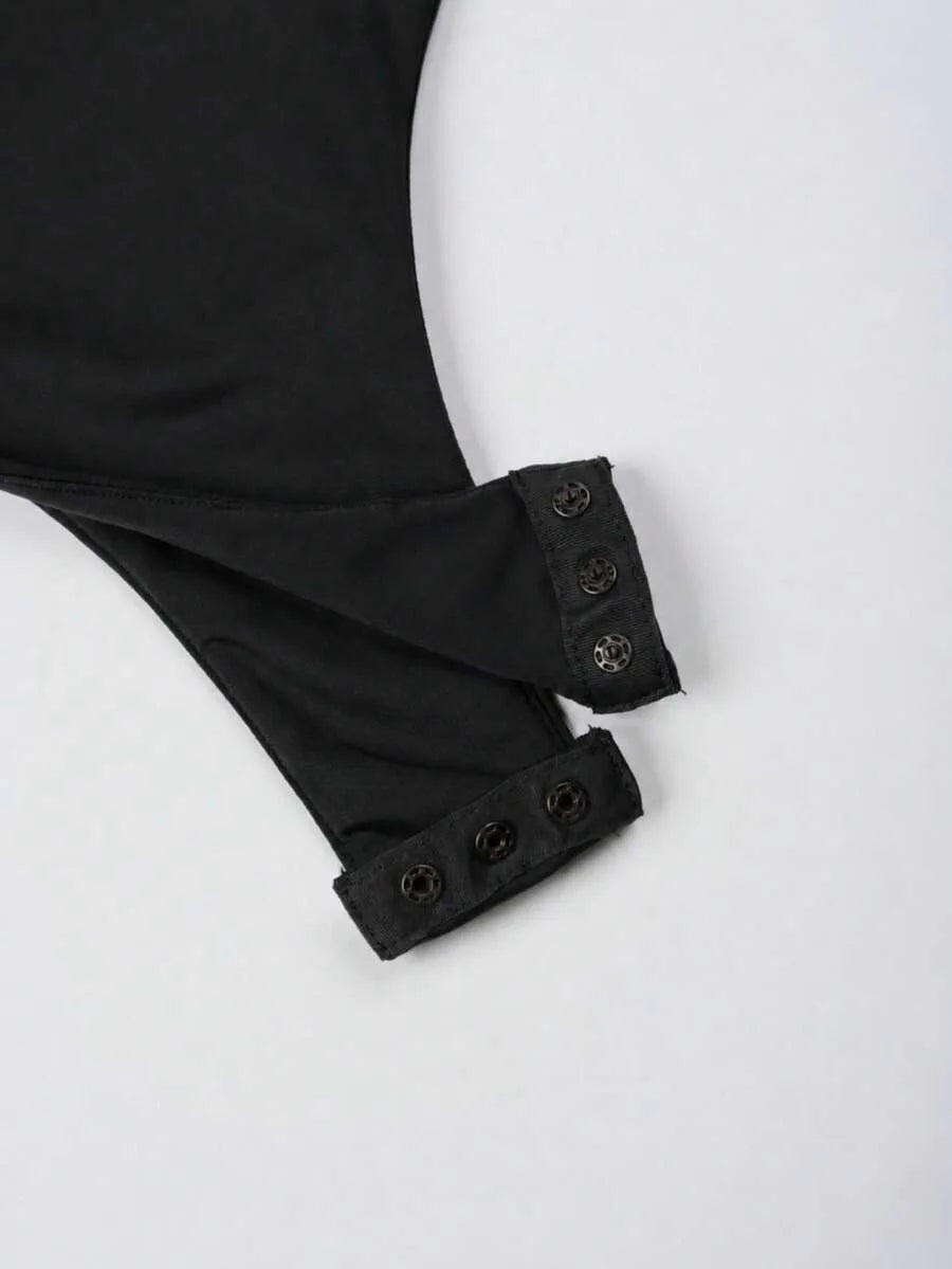 Bodysuit met diepe V-hals